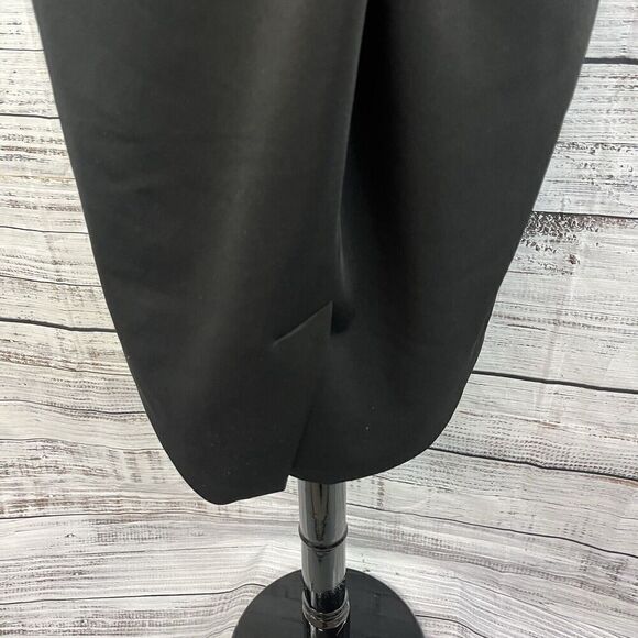 Calvin Klein Skirt size 10 Black Ponte Knit Embossed Straight Stretch Knee Suit - Picture 8 of 9